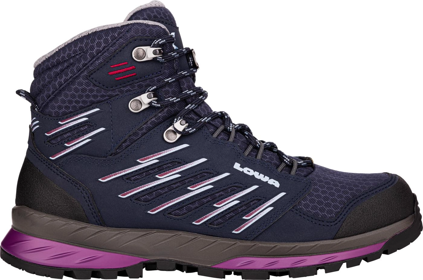 Wandelschoen Lowa Women Trek Evo GTX Mid Navy Berry 1 Wandelschoen Lowa Women Trek Evo GTX Mid Navy Berry