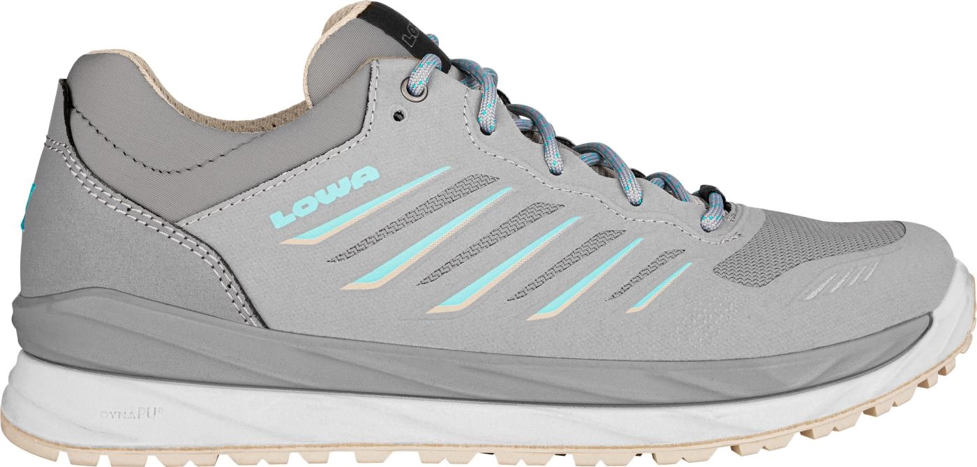 Wandelschoen Lowa Women Axos GTX Low Lightgrey Aquamarine 1 Wandelschoen Lowa Women Axos GTX Low Lightgrey Aquamarine