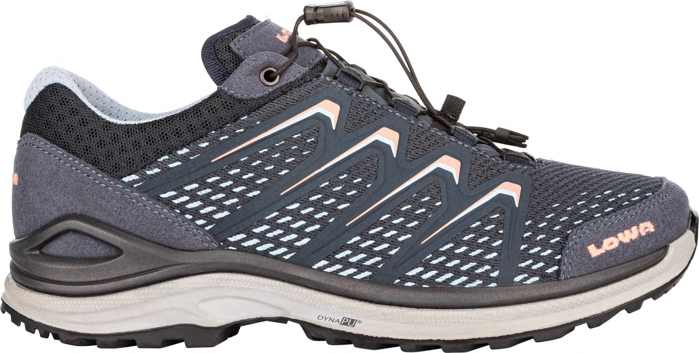 Wandelschoen Lowa Women Maddox GTX Lo Ws Steel-Blue Salmon